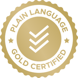 Plain Language Gold Certified